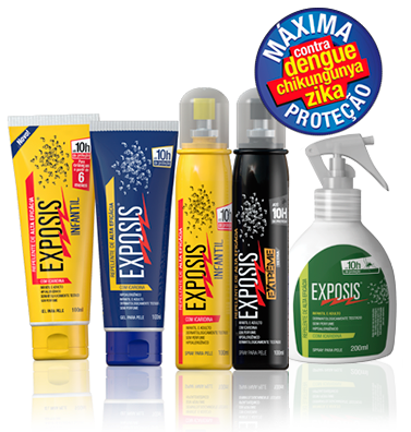 Produtos Exposis contra vírus da dengue, zika e chikungunya
